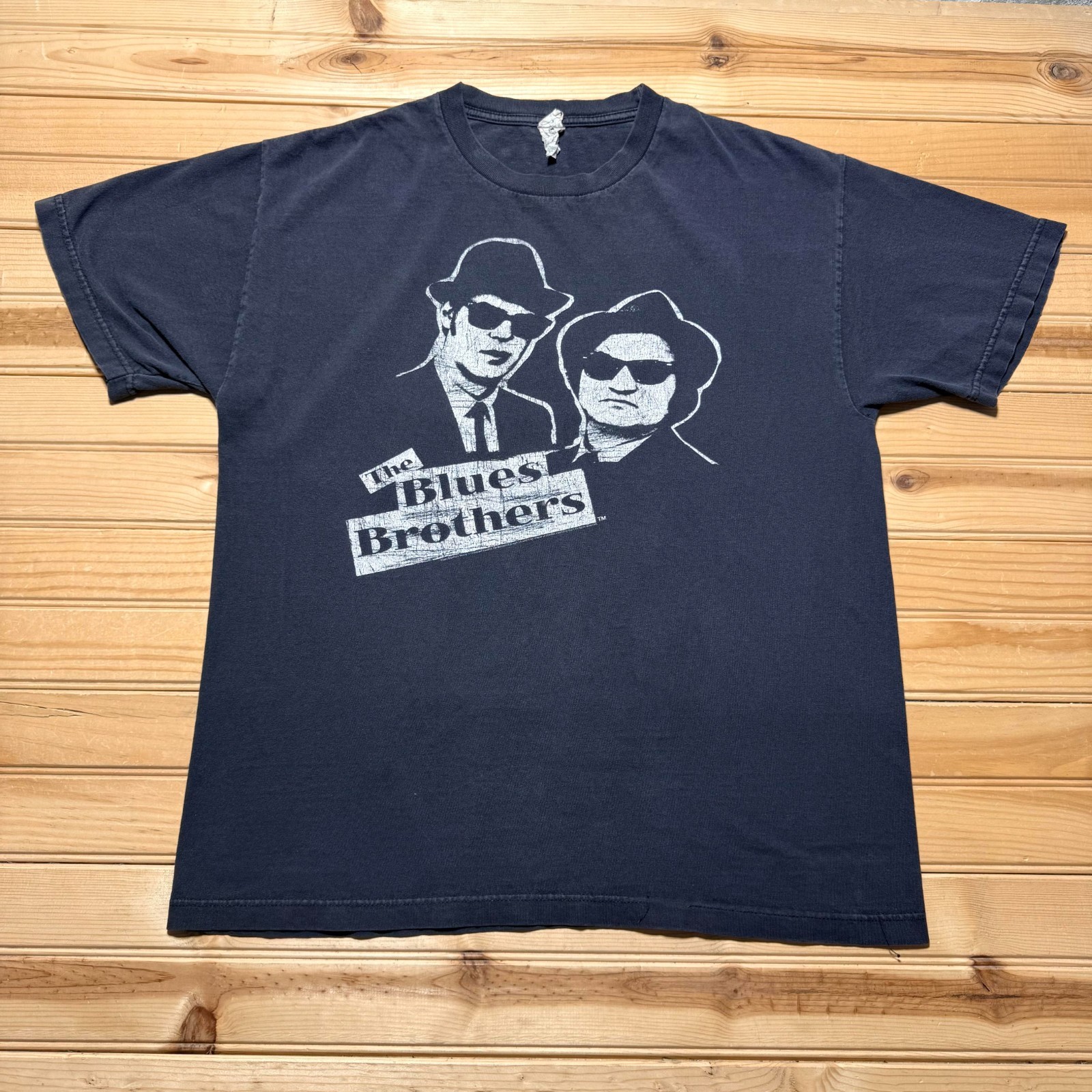Vintage 80s The Blues Brothers Movie Jake and Elwood Graphic Promo T-Shirt Large