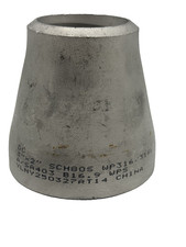 3" x 2" Concentric Reducer SCH80S WP316/316L Stainless Butt Weld A403 WPS B16.9