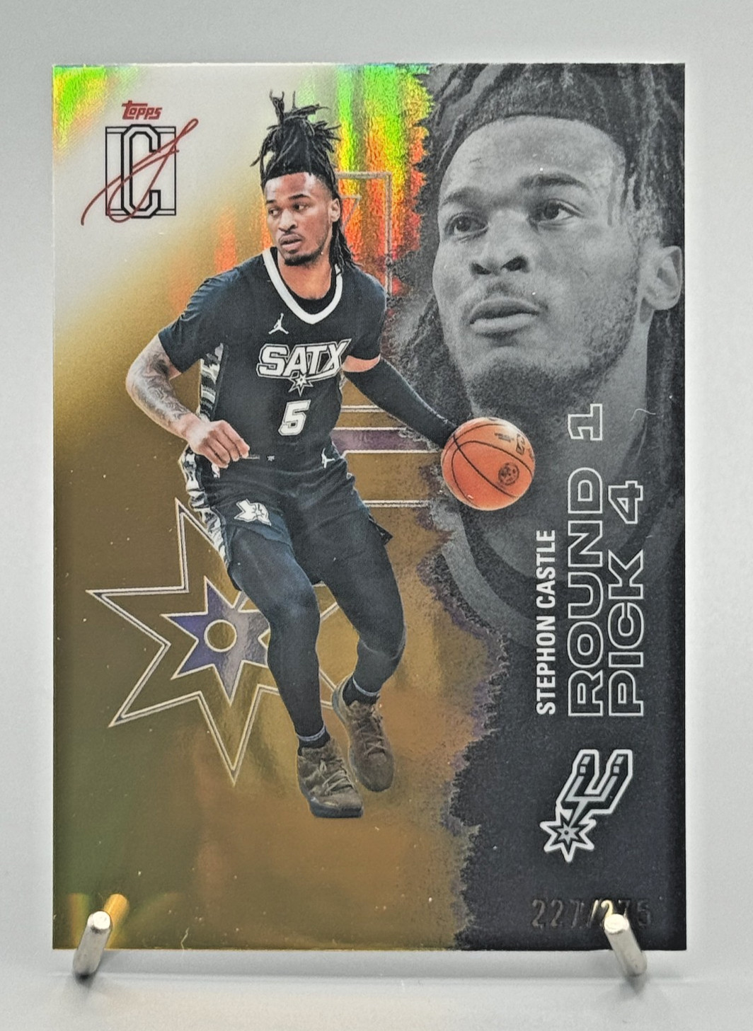 2025-26 Topps Signature Class - Chrome Stephon Castle #53 Yellow Refractor /275