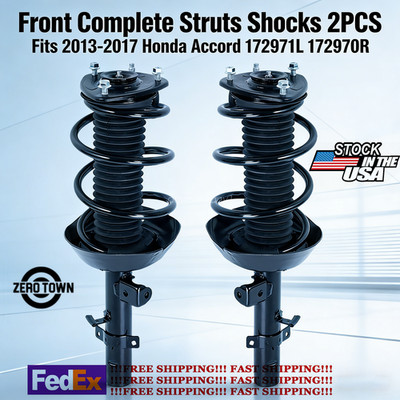 Honda Accord 2013-2017 2PCS Front Complete Struts Shocks For 172971L 172970R