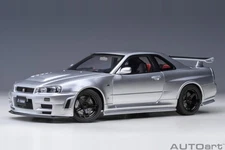 1/18 Nissan Skyline GT-R R34 Nismo Z-Tune RHD Z-Tune Silver Model AUTOart 77461