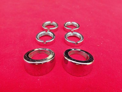 #ad #ad 64 1 2 65 MUSTANG WIPER PIVOT BEZEL NUTS amp; SPACERS VERY NICE ORIGINAL FORD PARTS $69.00