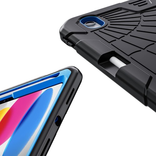 For Apple iPad 10th Gen/iPad (A16) Case Heavy Duty Shockproof Rugged Stand Cover - 第 7/17 張圖片