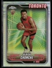Ulrich Chomche Rookie 2024-25 Topps Chrome Refractor Toronto Raptors #191