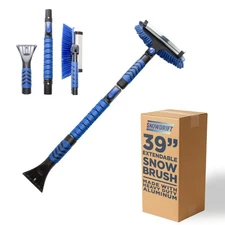 SNOWDRIFT 39" Ice Scraper & Snow Brush - Extendable Car Windshield Snow Remover