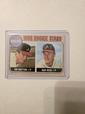 1968 Topps baseball Ron Reed/Jim Britton rookie card #76 Braves. rookie card picture