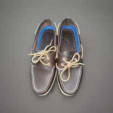 Sperry Women's Top-Sider Leather Boat Shoe 9195017 DARK BROWN SIZE 9