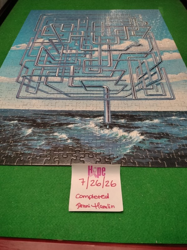 Larry Evans 3D Maze Puzzle Maze 500 Pieces Sky Pipes 1981