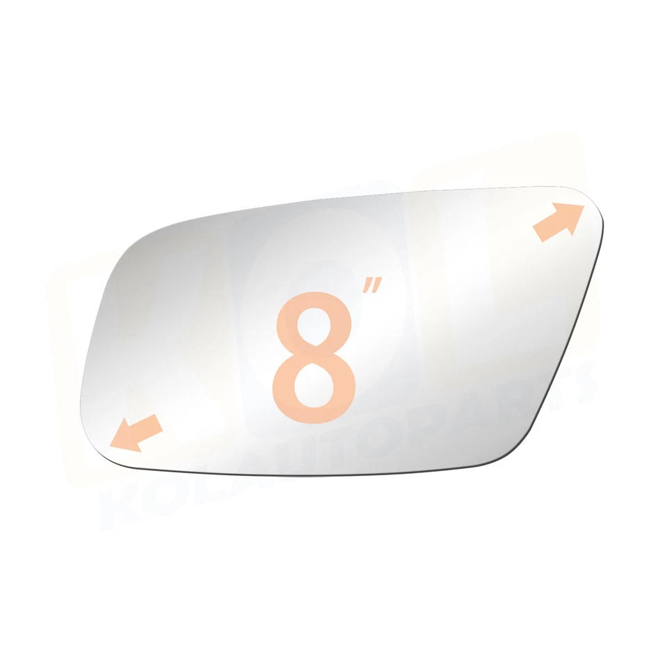 Mirror Glass For 1999-2001 Audi A4 1999-2004 Audi A6 Driver Left Side Flat 4284 - Изображение 2 из 4