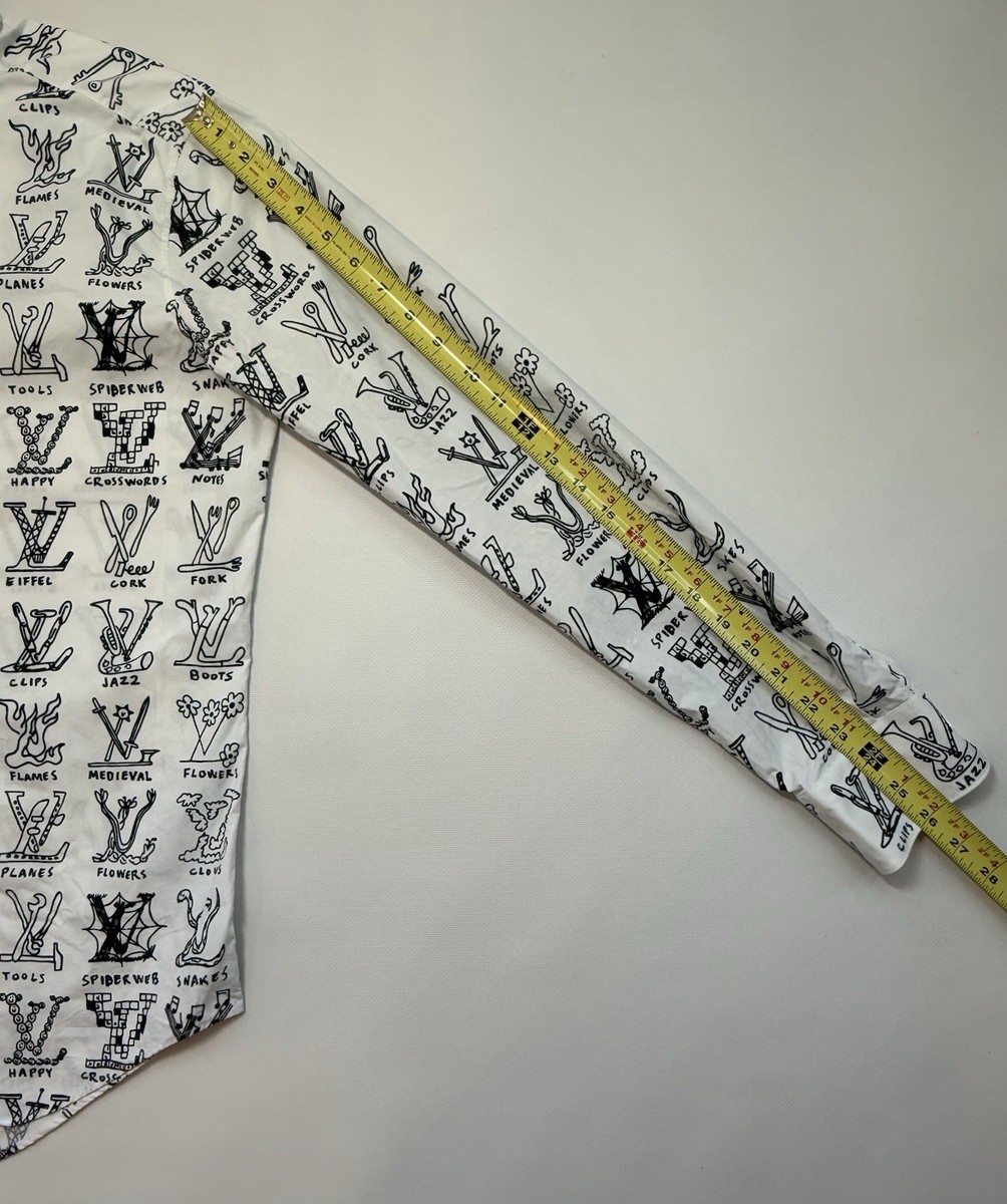 Louis Vuitton Rare Placed Graphic Shirt Japan Only Size L