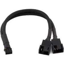 CRJ Micro PH 4-Pin to Dual 4-Pin Fan Adapter Cable for Graphics Cards - 6"
