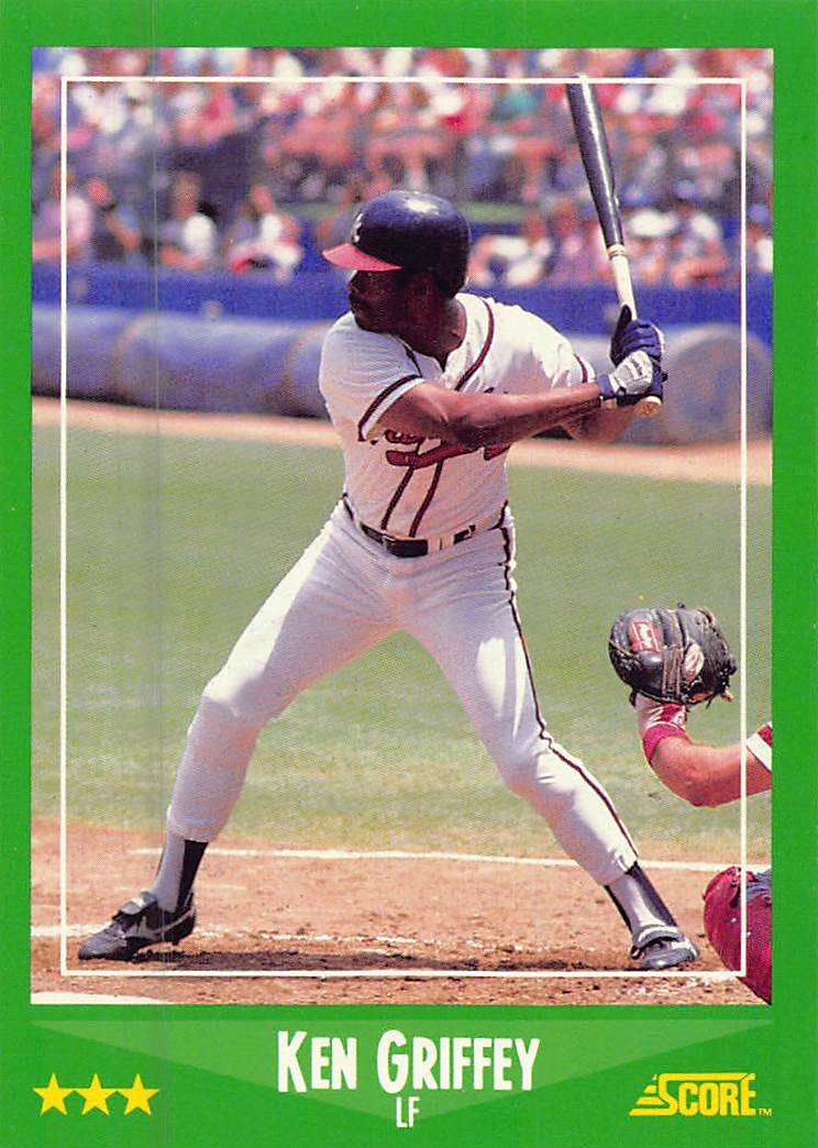 Ken Griffey 1988 Score 390  Atlanta Braves  Baseball Card