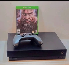Microsoft Xbox One X 1TB Console - Black - Controller + Game - PWR Cord + HDMI