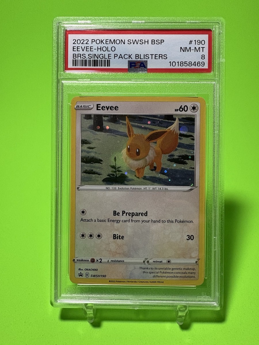 【PSA8】　プロモ　イーブイ PSA 8 Eevee SWSH190 Single Blister Promo NM-Mint Pokemon | eBay