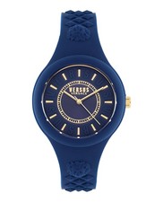 Versus Versace Womens Blue 39mm Strap Fashion Watch