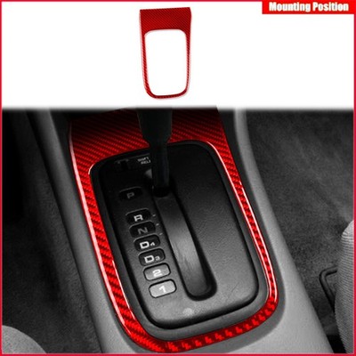 Red Carbon Fiber Gear Position Inner Frame Trim 1PCS For Acura Integra 1994-2001