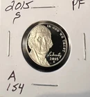 Photo of a 2015-S Jefferson Nickel Proof from an eBay listing that sold on Jul 5, 2026