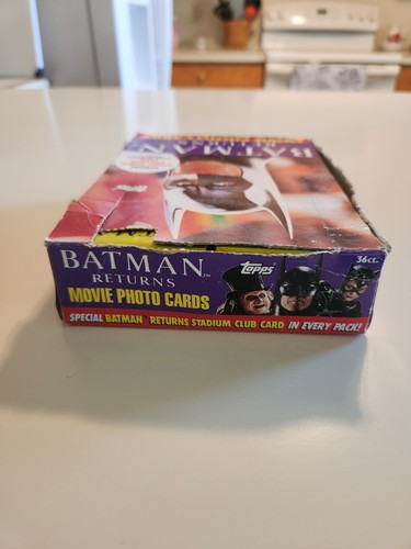 Tarjeta de película Topps Batman Returns 1992 caja de cera de fábrica (36 paquetes) - Imagen 5 de 9