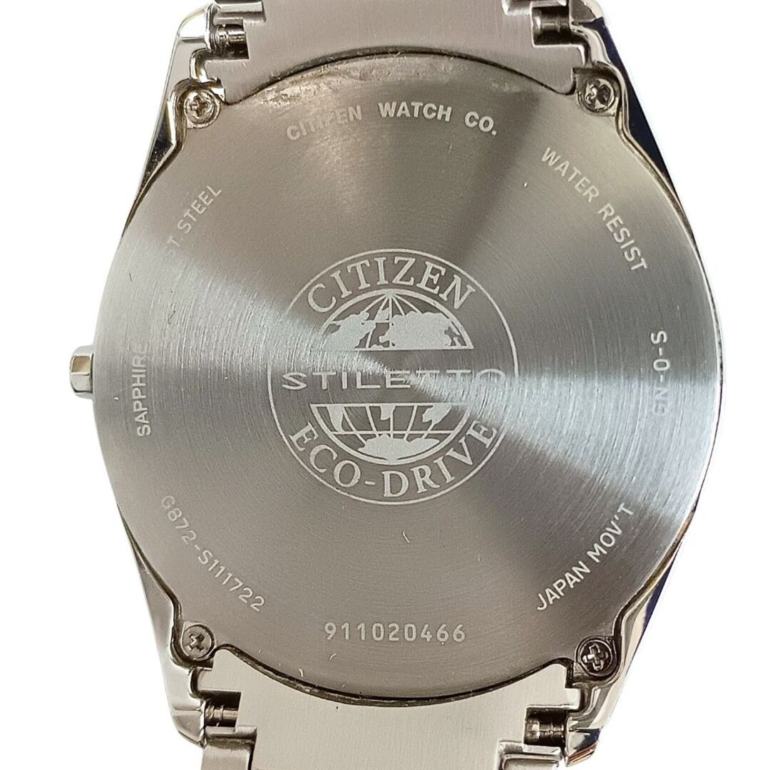 Citizen Eco Drive Solar Radio Watch Silver Used 40mm Men’s From Japan From Japan image 4