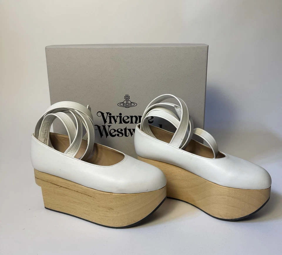 Bailarina Vivienne Westwood Caballo Mecedor Blanco - EE. UU. 7 UK 4 Foto 3 de 4