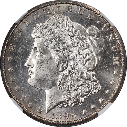 1898-O Morgan Silver Dollar NGC MS62 PL Superb Eye Appeal Strong Strike