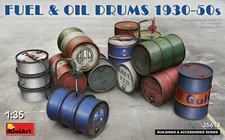 Fuel & Oil Drums 1930-50s (Buildings And Accessories) 1/35 MiniArt  35613