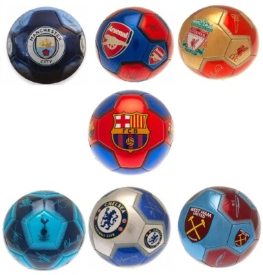ARSENAL/CHELSEA/TOTTENHAM/LIVERPOOL/WESTHAM/BARCEL FC Signierter Signaturball Liverpool Tottenham Chelsea Arsenal Offiziell Lizenziert