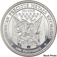 APMEX American Precious Metals Exchange 1 oz .999 Fine Silver Art Round