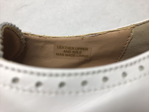 Vintage New Ann Taylor Women White/B Lace Up Oxford Flats Wingtip Low Heel Shoes - Picture 21 of 22