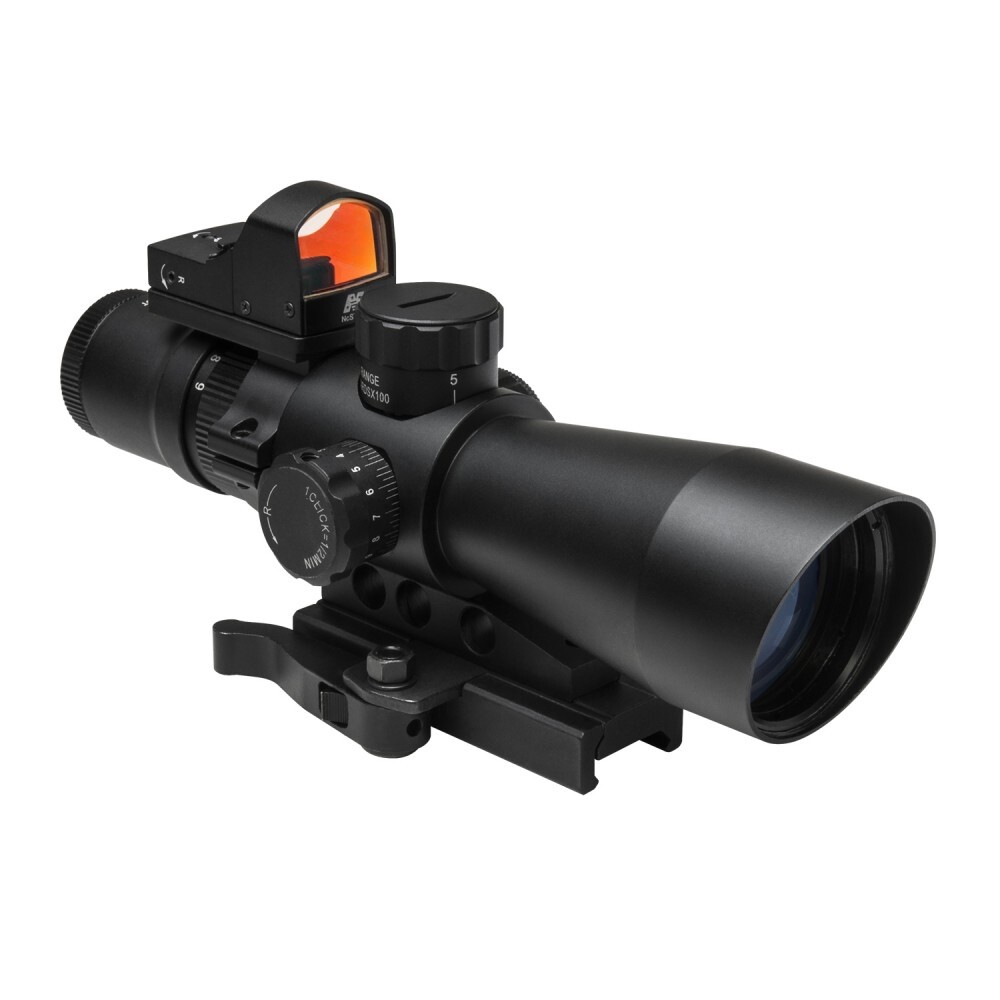 NcStar 3-9X42 USS Gen 2 Mil-Dot/P4 Sniper Micro Dot Blue/Green