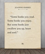 Poster - Joanne Harris - Some Books You Read - Choose Unframed Poster or Canvas