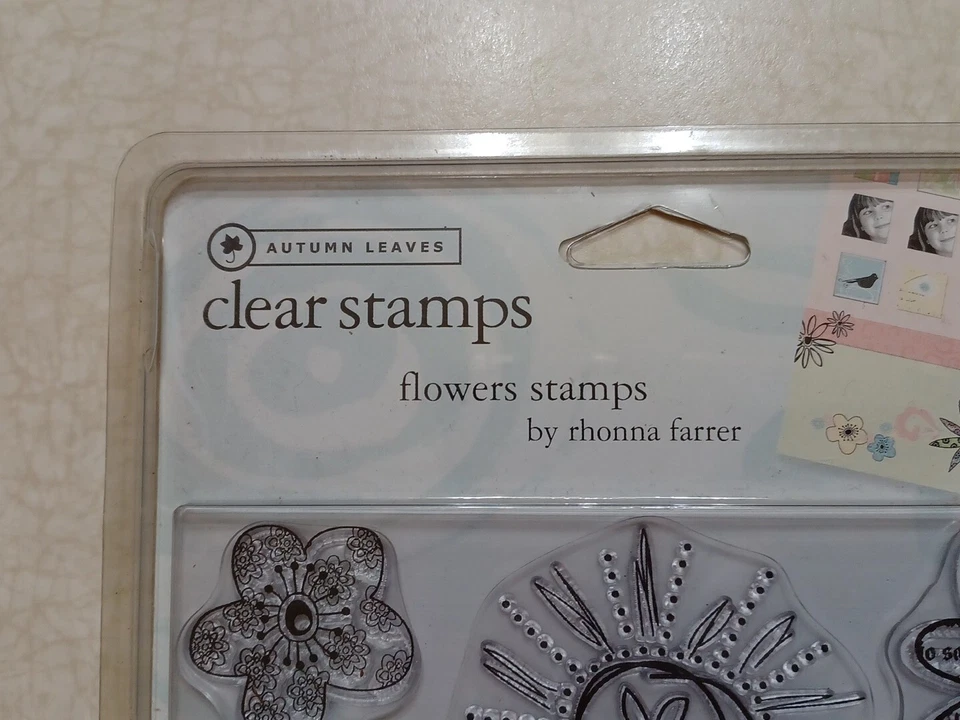Autumn Leaves Clear Rubber Stamps Flowers Rhonna Farrer - Image 2 of 4