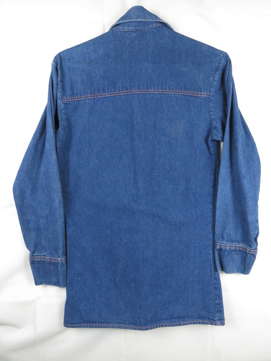 Vintage Big Mac Jacket Denim 80s Size M Zip Coat Buttons