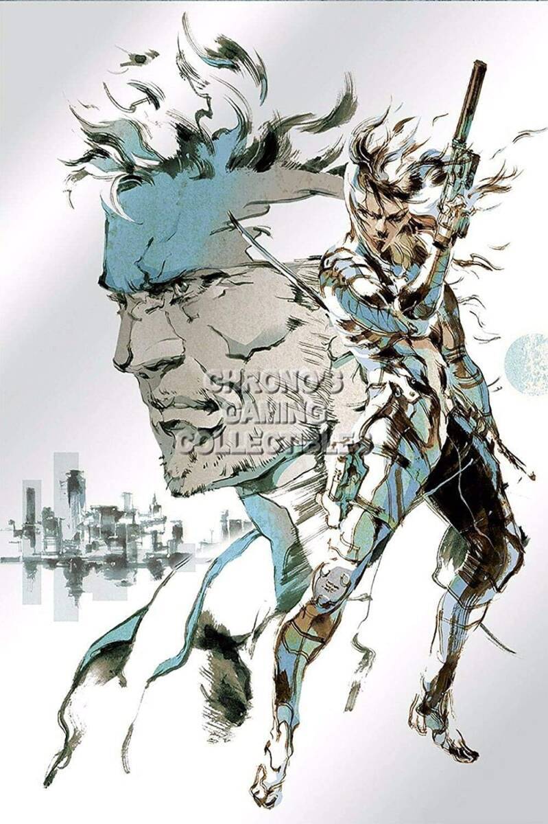 Metal Gear Solid 2 Poster Snake Raiden KONAMI RGC Japan Game