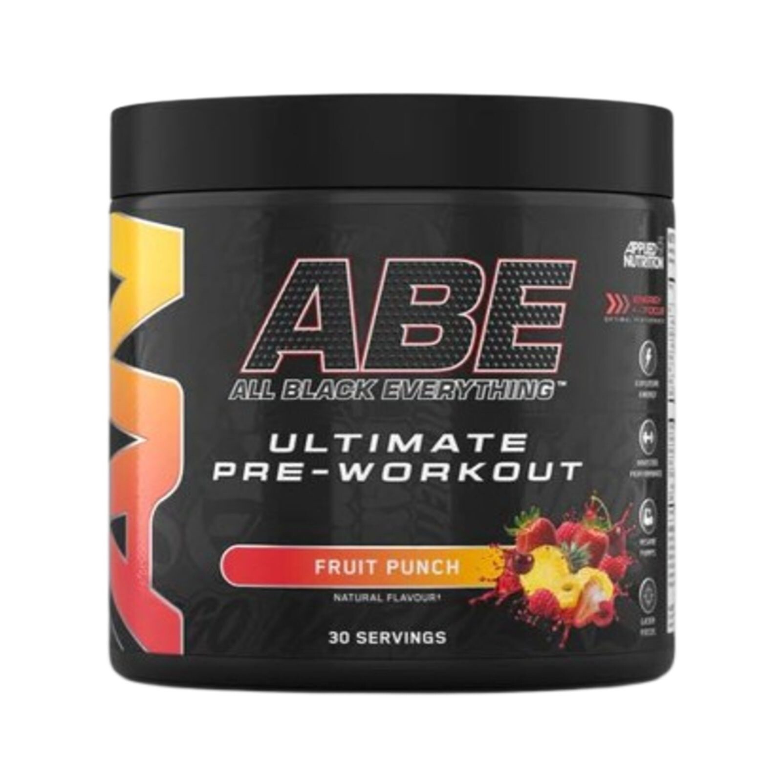 APPLIED NUTRITION ABE ALL BLACK EVERYTHING PRE-WORKOUT 375G FRUIT PUNCH
