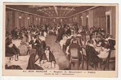 WERBEKARTEN - WERBUNG GROSSE STORES DU BON MARCH Paris Salon Tea