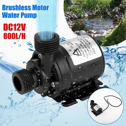 800L/H Mini Water Pump Quiet 12V USB Brushless Motor Submersible Pool Water Pump - Picture 1 of 14