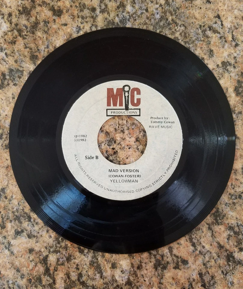 RARE REGGAE YELLOWMAN THEM GET ME MAD, MIC PRODUCTIONS 45RPM, 1982. - Image 3 of 4