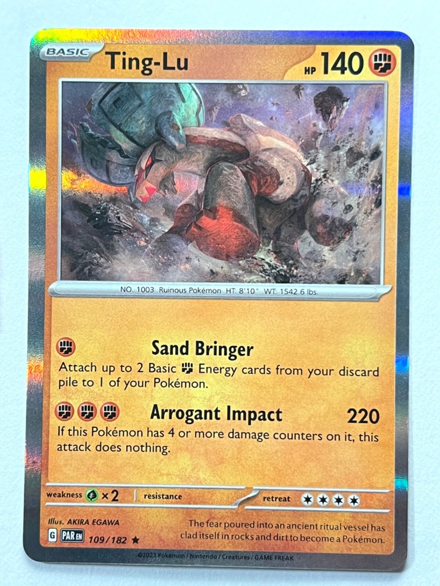 Ting-Lu 109/182 Holo Rare - Paradox Rift Pokemon TCG - Pack Fresh