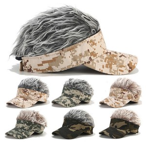 golf hat with fake hair