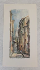 Vintage Delarue Paris Edition Lithograph Print 543- 11 x 6 inches