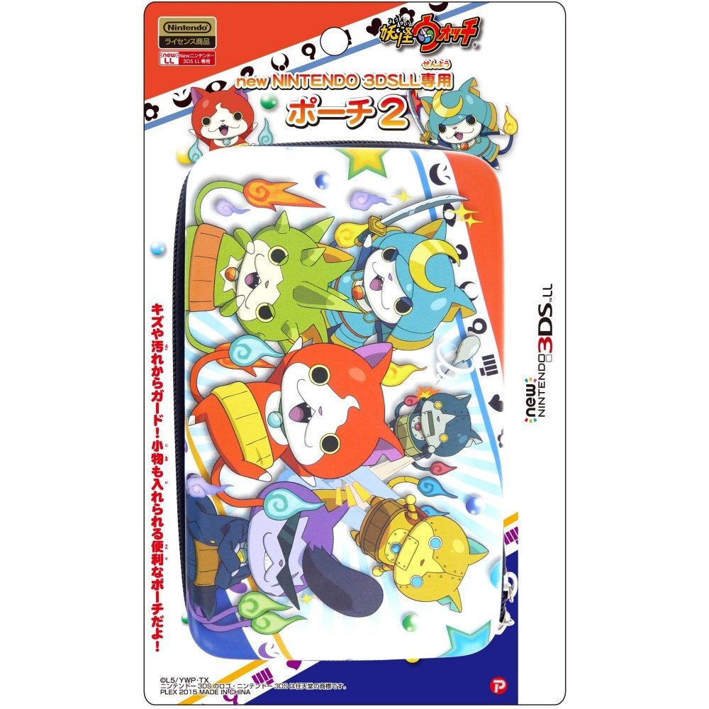 new NINTENDO 3DS 妖怪ウォッチケース Yo-Kai Watch New NINTENDO 3DS LL Dedicated Pouch 2 Colorful