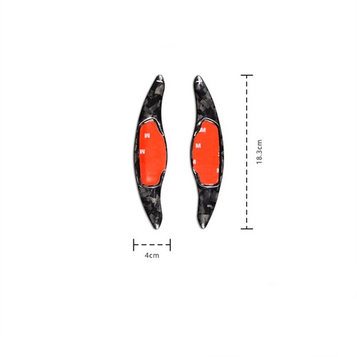 1Pair Steering Wheel Shift Paddle Extension For KIA Stinger 2018-23 Carbon Fiber - Picture 6 of 9