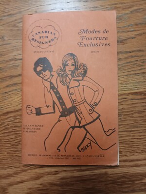 Vintage Fur Designer's Magazine 1978-70 Furrier Vintage