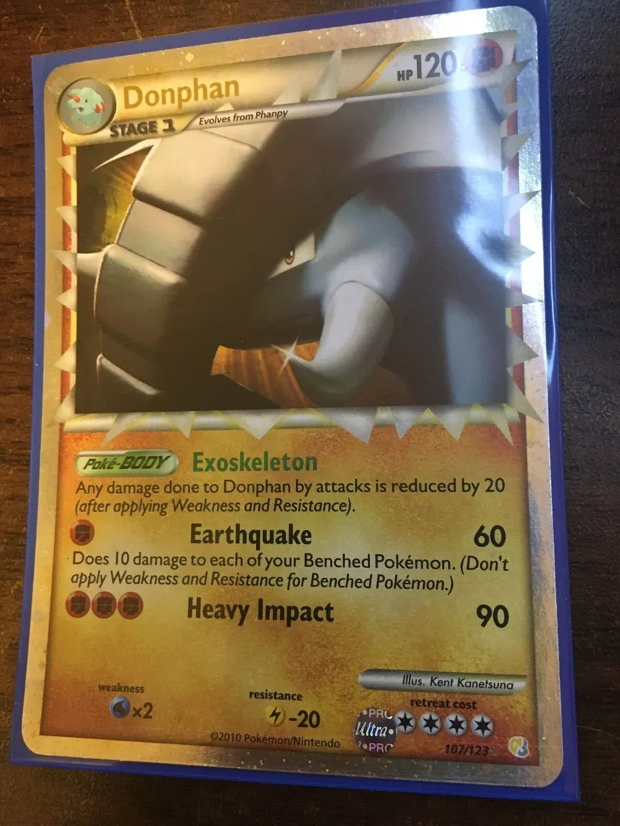 Pokemon HeartGold SoulSilver Ultra Rare Donphan (Prime) #107 