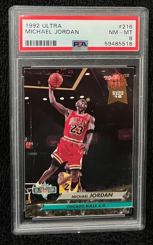 1992-93 Fleer Ultra - #216 Michael Jordan PSA 8