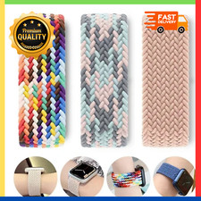 Braided Solo Loop Strap Band for Apple Watch 49 46 42 44 45 40 38 41Mm Series 10