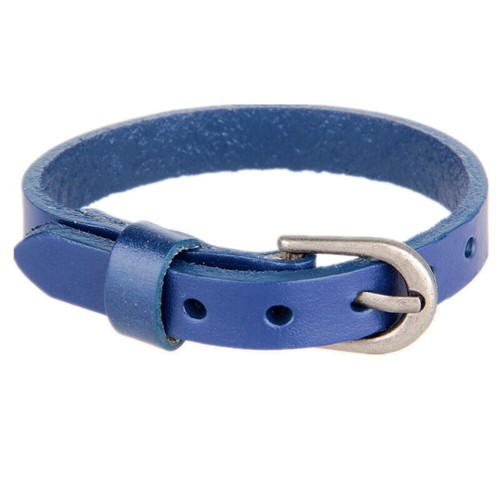 Simple Leather Bracelets Buckle Clasp Wrap Wristband Adjustable for Women Men - Picture 16 of 18