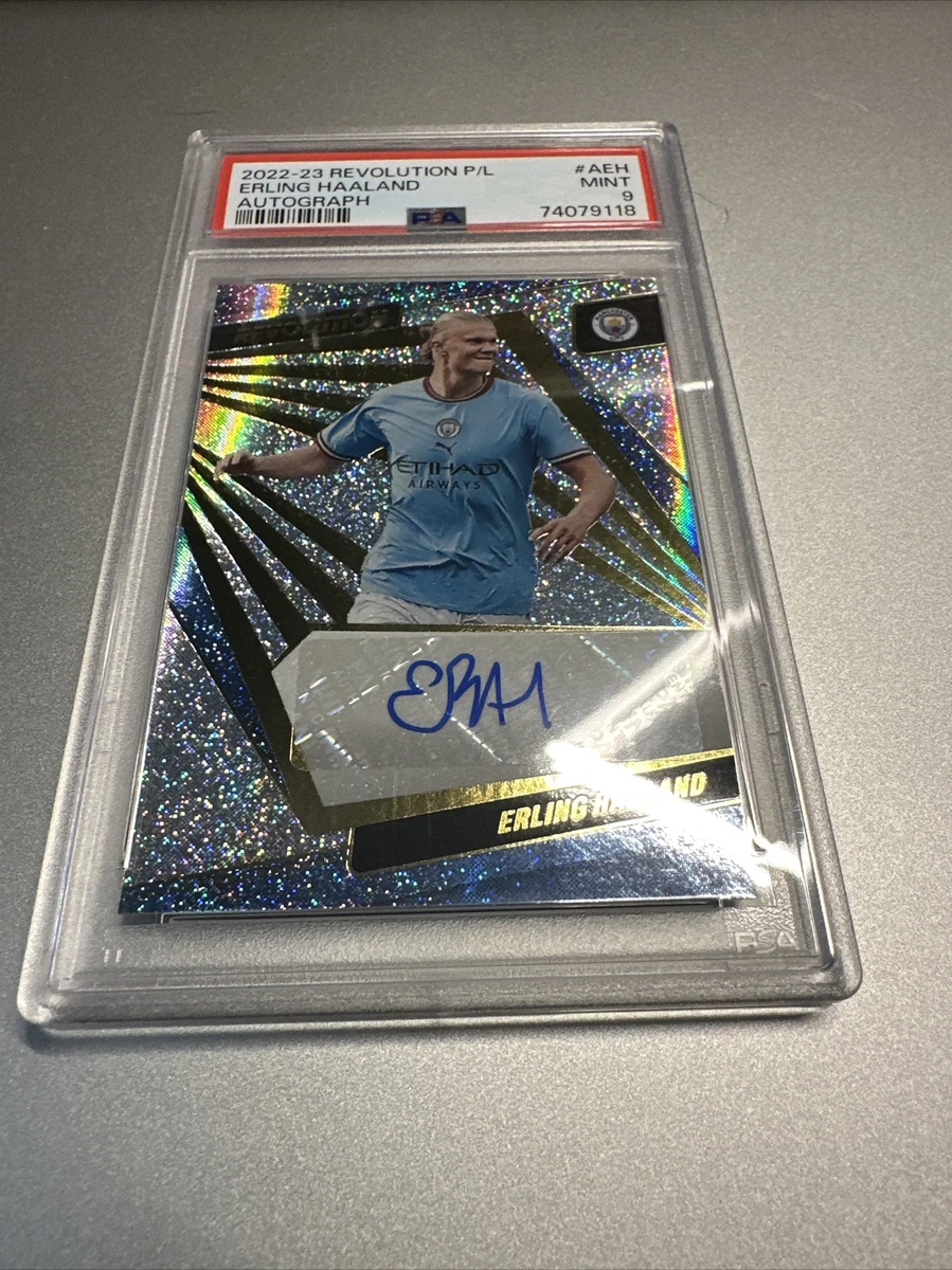 2022-23 Revolution Erling Haaland Auto First Manchester City PSA 9