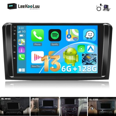 6G+128GB Autoradio Für Benz M-Klasse W164 ML500 ML450 ML420 ML300 ML320 + Kamera